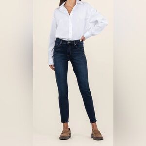 Kut From The Cloth Women Dark Blue Diana Relaxed Fit Skinny Jeans Size 4 Pants